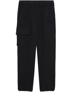 Yohji Yamamoto Cargohose Mit Geradem Bein - Schwarz