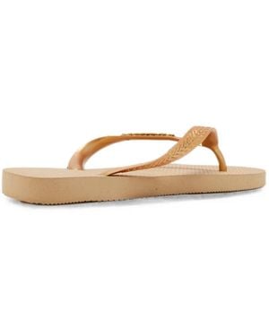 Havaianas Logo-Plaque Flip-Flops - Metallic