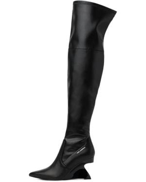 KARL LAGERFELD Waverly Over-Knee Boots - Black