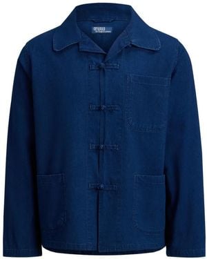 Polo Ralph Lauren Button Cotton Overshirt - Blue