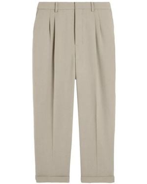 Ami Paris Cropped Pants - Natural