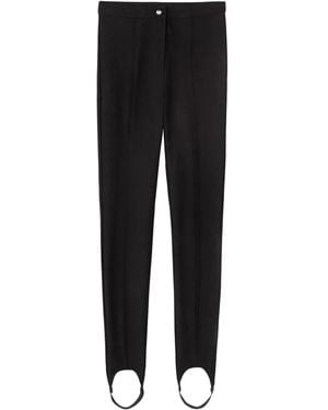 Pinko High-Waisted Leggings With Cut-Out Ankle Details - Black