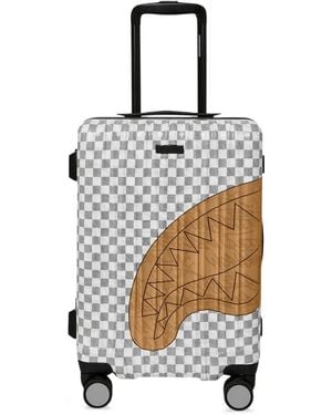 Sprayground Ritz Riviera Embossed Shark Mouth Suitcase - White