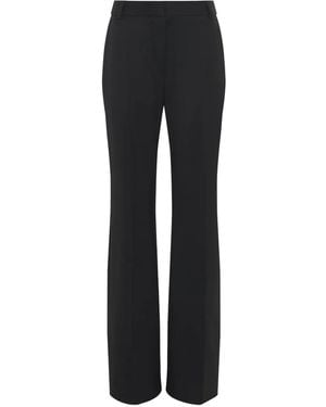 Marine Serre Straight Broek Van Scheerwol - Zwart