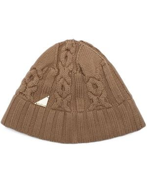 Max Mara Hut Aus Wollfilz - Braun