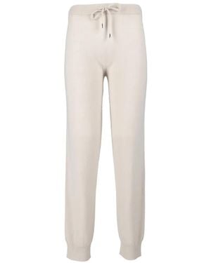 Kangra Seamless Drawstring Track Pants - White