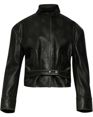 Christopher Esber Eddie Leather Jacket - Black