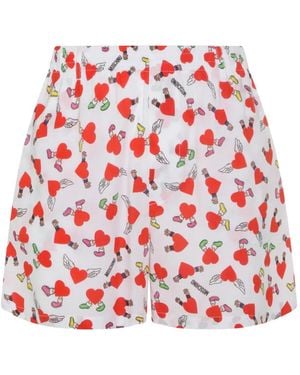 Moschino Heart-Motif Boxers - Red