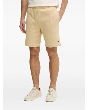 Lacoste Short À Patch Logo - Natural