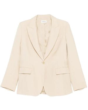 P.A.R.O.S.H. Pocket Single-Breasted Jacket - Natural