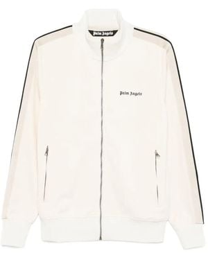 Palm Angels Sweat Zippé À Détails Rayés - Neutre
