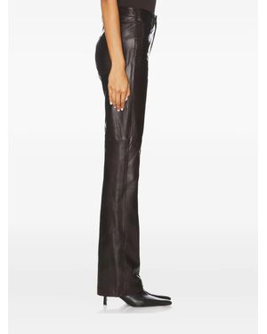 Nili Lotan Joan Leather Trousers - White