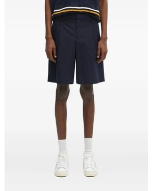 A.P.C. Pleated-Front Shorts - Blue