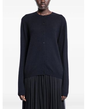 Saint Laurent Cassandre ウールカーディガン - ブルー