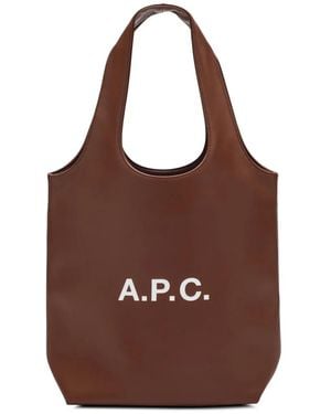 A.P.C. Petit Sac Porté Épaule À Détail De Logo Ninon - Brown