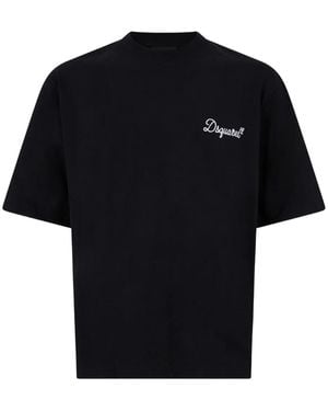 DSquared² エンブロイダリーロゴ Tシャツ - ブラック