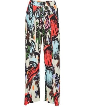Henrik Vibskov Printed Pleated Trousers - White