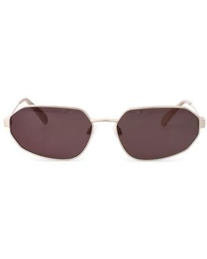 Calvin Klein Geometric-Frame Sunglasses - Purple