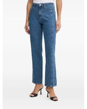 KARL LAGERFELD Five-Pocket Logo-Patch Jeans - Blue