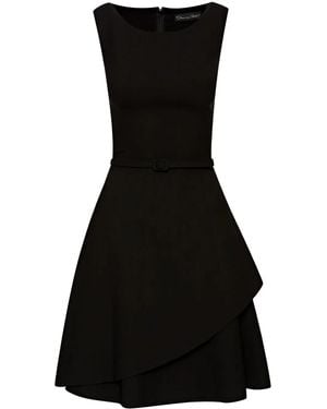 Oscar de la Renta Robe À Taille Ceinturée - Noir