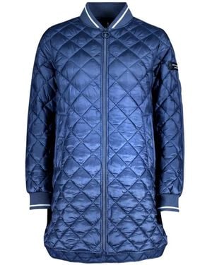 Betty Barclay Quilted Longline Jacket - Blue