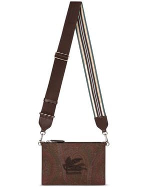 Etro Pegaso-Motif Shoulder Bag - White