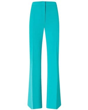 Pinko Trousers With Pressed Pleat Detail - Blue