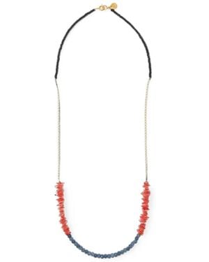 Undercover Beaded Chain Necklace - White