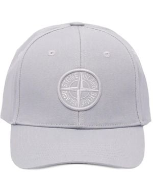 Stone Island Compass-Patch Baseball Cap - Grey