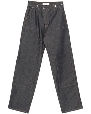 Victoria Beckham Logo-Patch Jeans - Grey