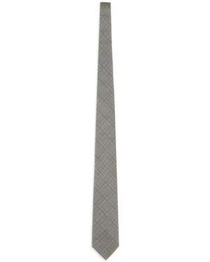 Tom Ford Checked Tie - White