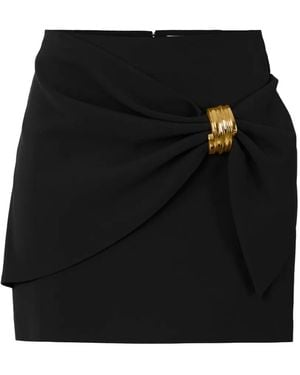 Elisabetta Franchi ギャザーディテール ミニスカート - ブラック