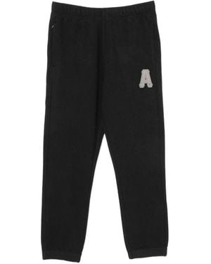 Aape By A Bathing Ape Logo Patched Track Trousers - Black