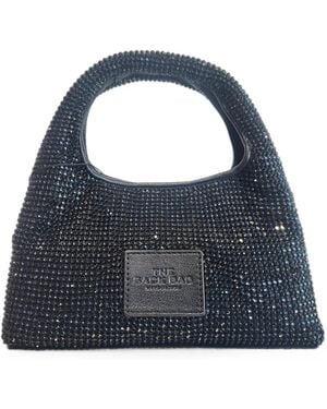 Marc Jacobs The Sack Schultertasche Mit Strass - Blau