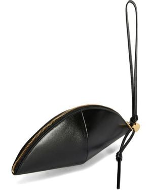 Jil Sander Bolso De Mano Con Tira Para La Muñeca - Negro