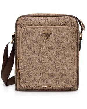 Guess Vezzola Smart 4G Cross Body Bag - Brown