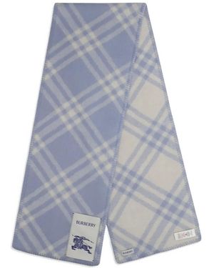 Burberry Bufanda A Cuadros - Azul
