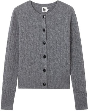 B+ AB Cárdigan De Punto De Ochos Con Botones - Gris