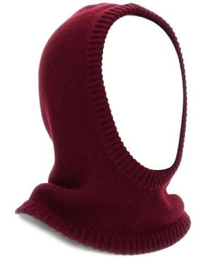 Lisa Yang Knitted Cashmere Balaclava - Red