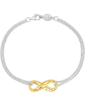 Dower & Hall Entwined Infinity Two-Tone Bracelet - Metallic