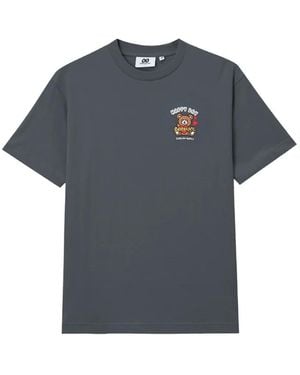 Chocoolate Bear-Print T-Shirt - Blue