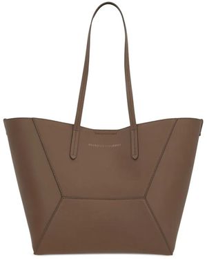 Brunello Cucinelli Bc Duo ハンドバッグ S - ブラウン