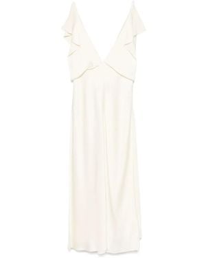 Jil Sander サテン ドレス - ホワイト
