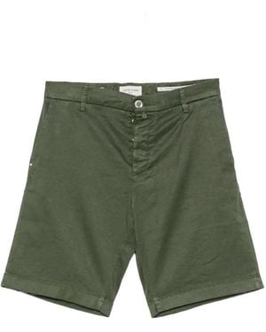Jacob Cohen George Button-Fastening Shorts - Green