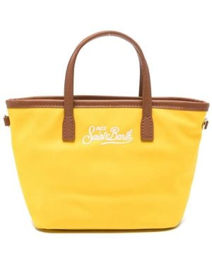 MC2 Saint Barth Mini City Logo Tote Bag - Giallo