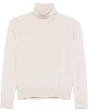 Alpha Studio Turtleneck Sweater - White