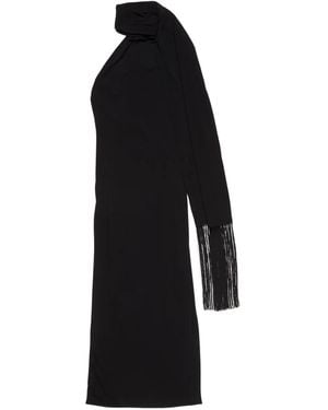 Acne Studios Draped Fringe Dress - Blue