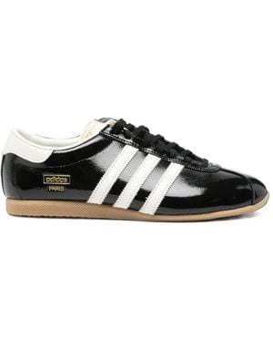 adidas Paris Patent-Leather Sneakers - Black