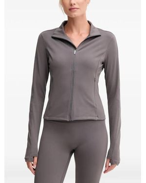 Casall Zip-Up Long-Sleeve Jacket - Grey