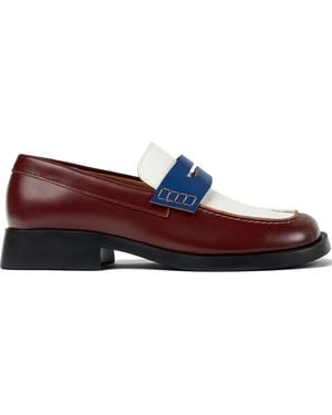 Camper Twins Leather Loafers - Brown